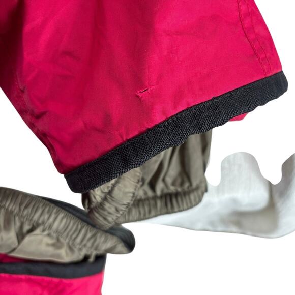 Orage Ski Snowboard Pants Girls Size 12 Pink Cargo Suspenders Cargo Pockets - Picture 16 of 16